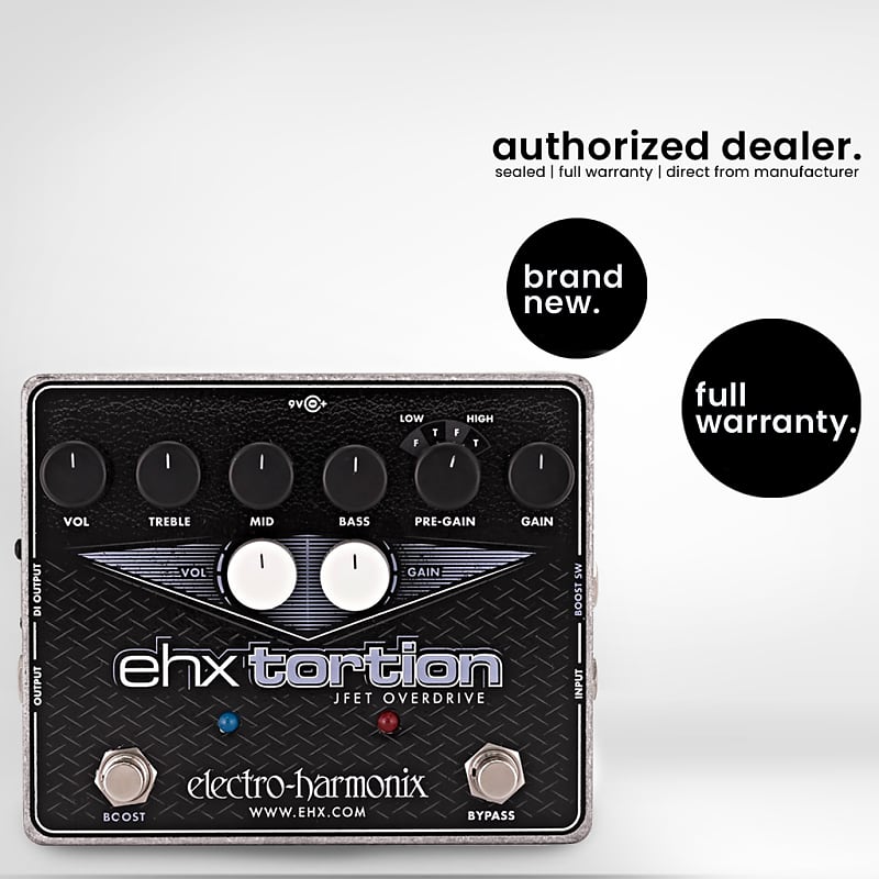 Electro-Harmonix EHX Tortion JFET Overdrive & Distortion Effects Pedal (XLR Direct Out) image 1