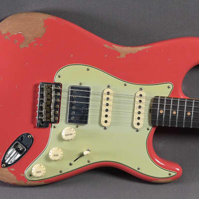 Fender Custom Shop Stratocaster 1962 HSS Heavy Relic Fiesta Red for sale