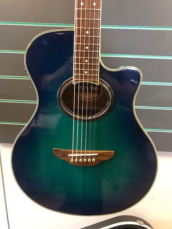 Yamaha APX700 CBA Cobalt Aqua 2006 Electro Acoustic Guitar | Reverb
