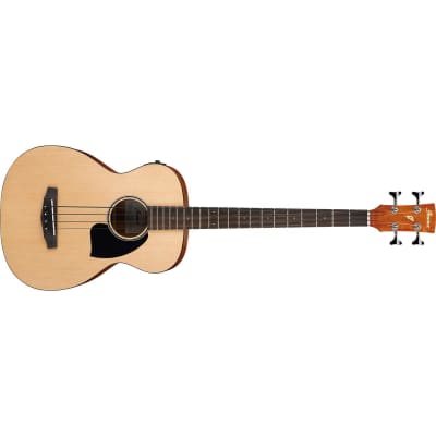 Ibanez Performance Series Acoustic Electric Bass Guitar, Laurel Fretboard, Open Pore Natural image 4