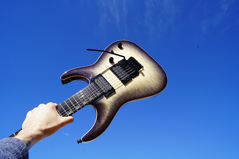 ESP E-II Horizon FR - Black Natural Burst 6-String Electric Guitar w/ Case (2024) image 1