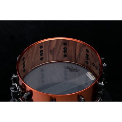 Tama Ronald Bruner Signature Walnut/Steel Hybrid Snare Drum 14x5.5 image 2
