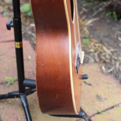 Vintage 1920s-30s May Bell Acoustic Parlor Guitar MOTS Faux Pearl Fretboard Regal Harmony image 21