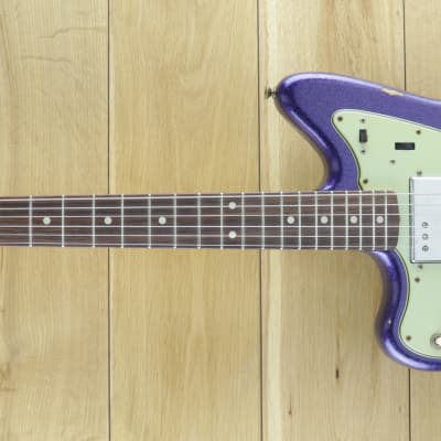 Fender Custom Shop Dealer Select CuNiFe Wide Range Jazzmaster Relic Purple Sparkle, Left Handed R127781 image 1