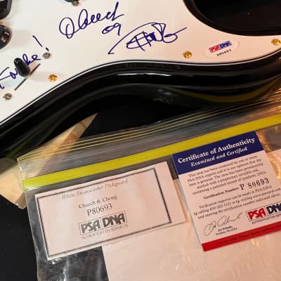 Custom Fender Squier Cheech & Chong Autographed Stratocaster image 11