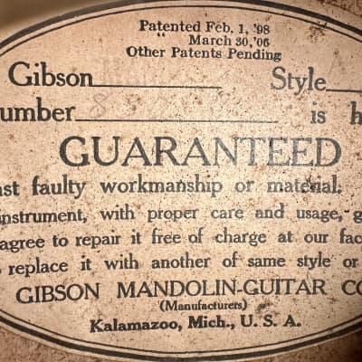 Gibson A-1 Blacktop Snakehead Mandolin 1928 image 21