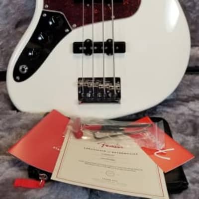 Fender American Professional II Jazz Bass Left-Hand, Rosewood FB, Olympic White, w/HSC image 1