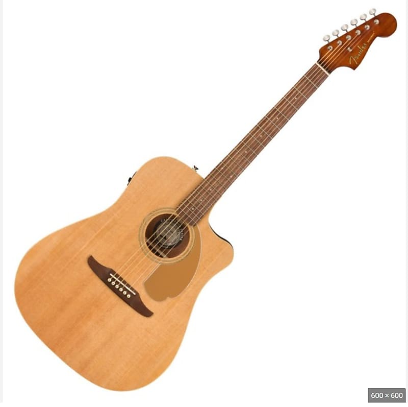 Fender Redondo Player Acoustic Guitar - Natural Right Handed | Reverb