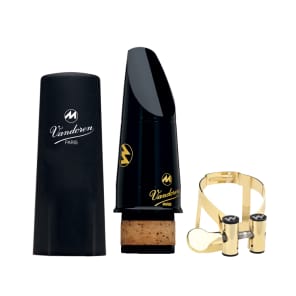 Vandoren CM60058KG Masters Bb Clarinet Mouthpiece with M/O Gold Ligature - CL5 Facing