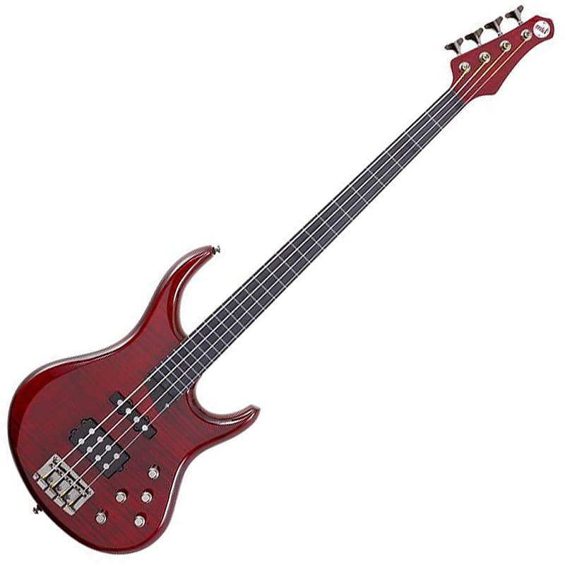 MTD Kingston Heir 4-String Bass w/ Rosewood Fretboard Transparent Cherry