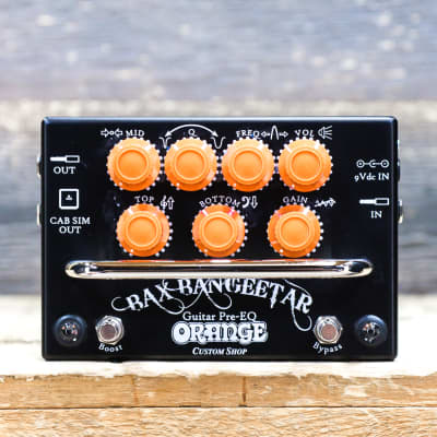 Orange Custom Shop Bax Bangeetar Guitar Preamp & EQ Black Effect Pedal w/Box for sale