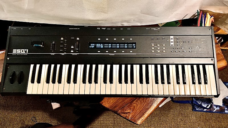 Ensoniq ESQ-1 Wave Synthesizer (Metal, with Stand) image 1