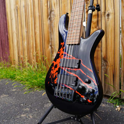 Spector Legend-5 Alex Webster - Blood Drip Black 5-String Electric Bass Guitar (2023) image 6