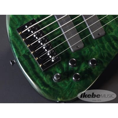 ROSCOE LG3006/35 Exhibition grade Quilted maple top, Emerald Green image 4