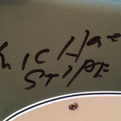 R.E.M. Signed Autographed Fender Standard Stratocaster Electric Guitar image 13