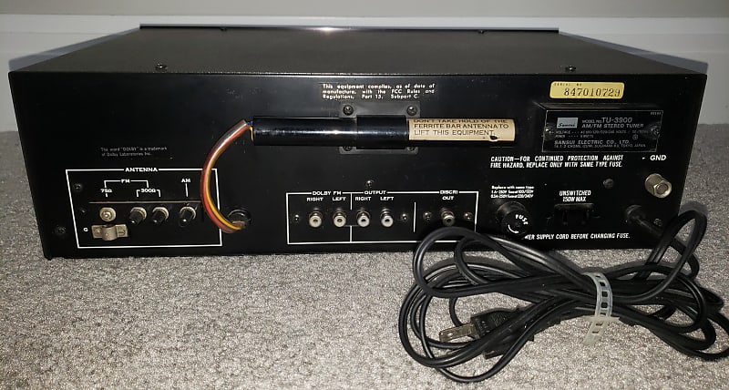 Sansui TU-3900 Stereo Tuner w-Original Box - Good Working