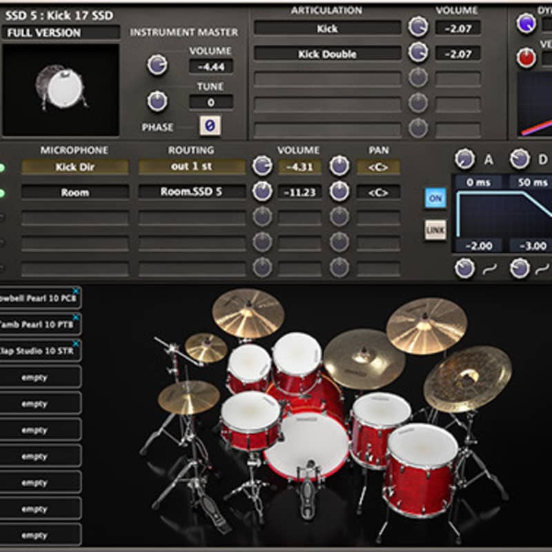 Steven Slate Drums SSD5 Virtual Drum Instrument Plug-in