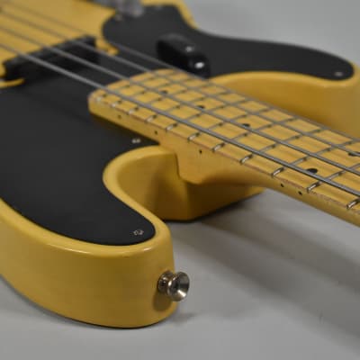 Nash PB-55 Relic Blonde Finish Left-Handed Electric Bass Guitar w/Bag image 5