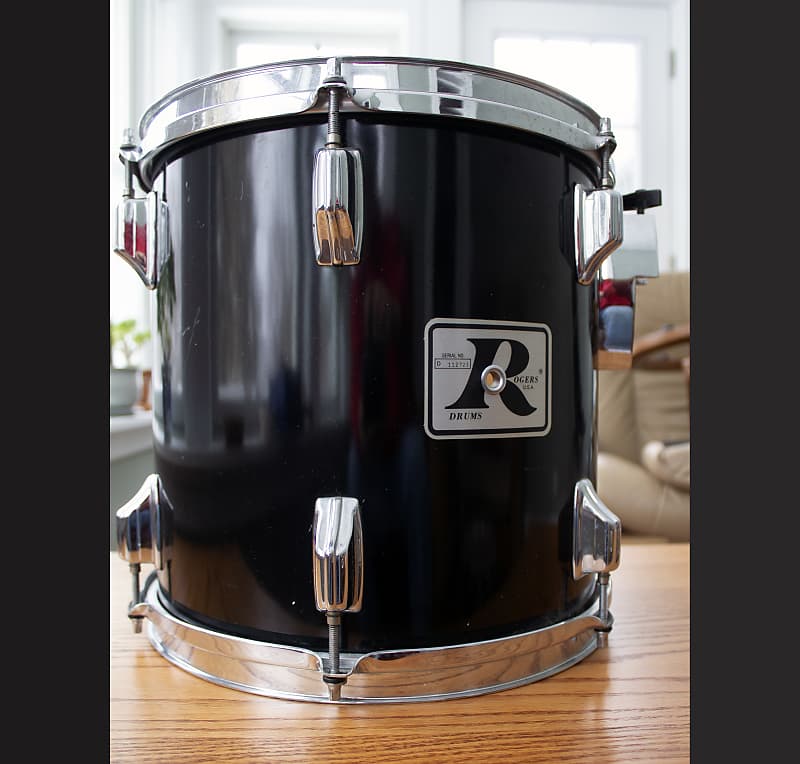 Rogers XP8 Big R 12 x 11 Ebony Tom Drum | Reverb