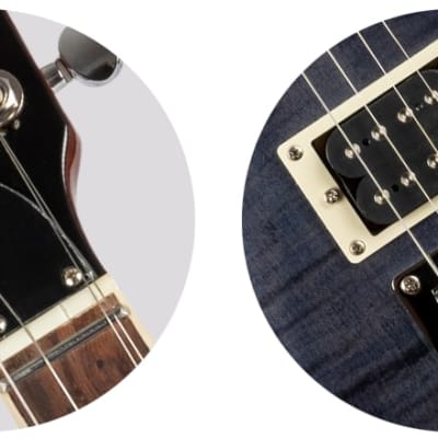 Flight Vanguard Solid Body Transparent Black Electric Ukulele New - Transparent Black - Solid Body image 6