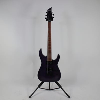 Used LTD H-200 FM Electric Guitars Purple image 5