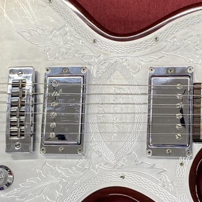Deviser Zemaitis Custom Guitar replica 1993 - Aluminum Metal Top with Mahogany Body MIJ image 5