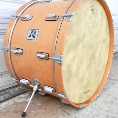 Vintage Rogers  24" Virgin Bass Drum  Swivomatic for Set Kick 1970's Natural 6 Ply Maple image 7