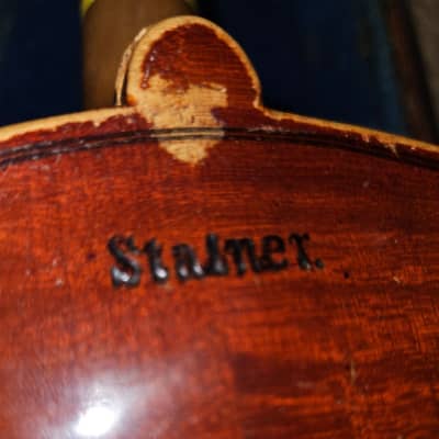 Vintage Jacobus Stainer / Konrad sized 3/4 violin, Repairs Needed image 2