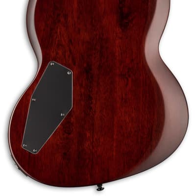 ESP LTD Viper-256 Electric Guitar - Dark Brown Sunburst image 2