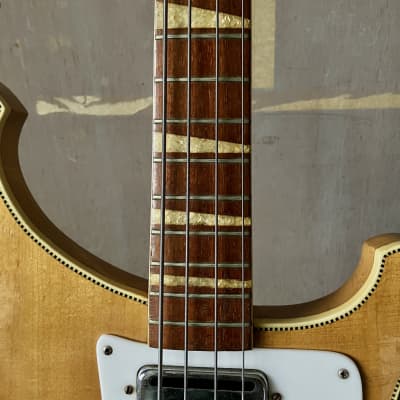 Rickenbacker 4001 (1968) bass guitar : checkerboard & crushed pearl image 10