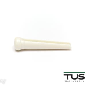 Graph Tech PP-1182-00 TUSQ Traditional Style Bridge Pin Set - White with 2mm Paua Shell Dot Inlay (set of 6) image 2