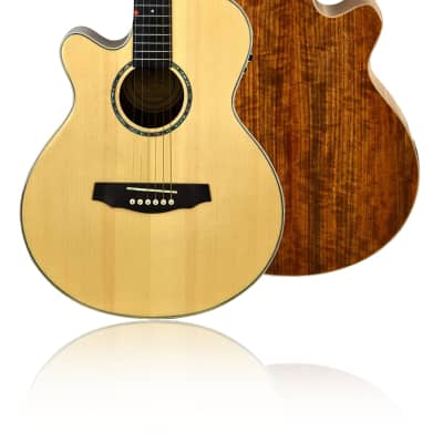 Left-Handed Fretlight Wireless Guitars - FG-629 Natural Acoustic LH image 1
