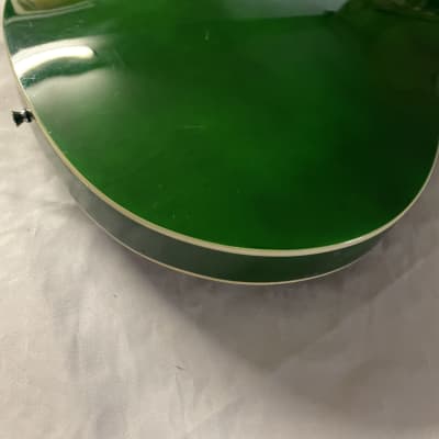 Firefly FF-338 Semi Hollow Body Electric Guitar Green Burst Quilted Maple image 15
