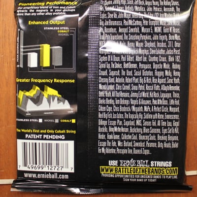 Ernie Ball Slinky Cobalt 11-54 Electric Guitar Strings Set image 2