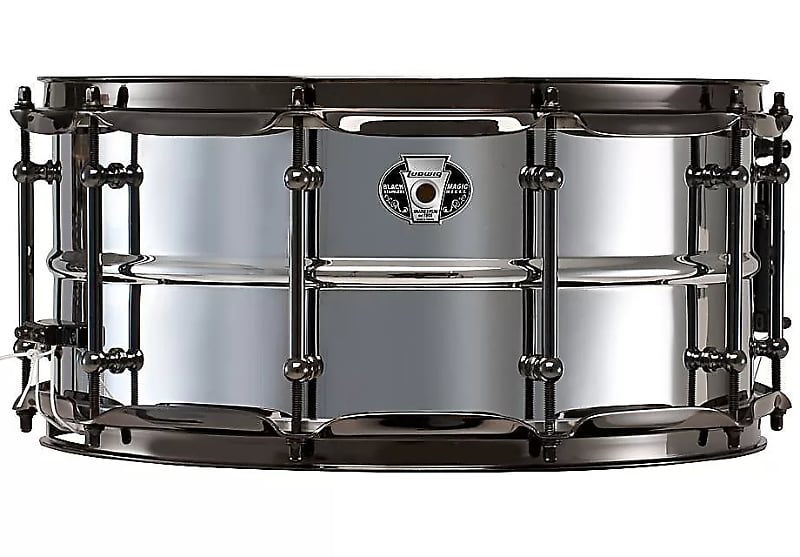 Ludwig LW6514S Black Magic Stainless Steel 6.5x14" Snare Drum image 1