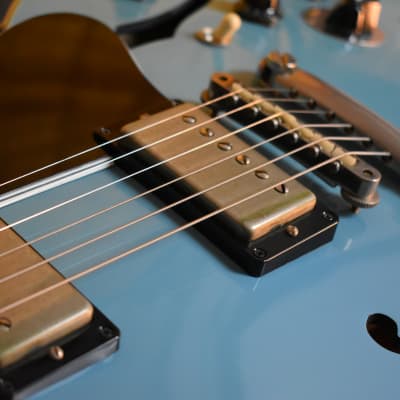 2016 Gibson Memphis Limited 1964 ES-345 Reissue VOS Frost Blue w/OHSC & COA, Mono Varitone, All Original, 7.9lbs image 18
