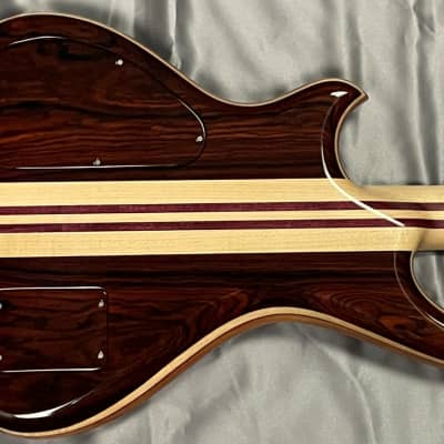 Alembic Mark King Deluxe 4, Cocobolo with Ebony and Red LED's image 6