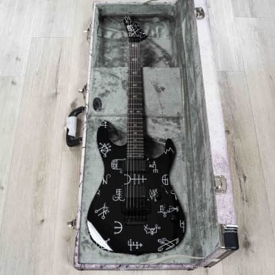 ESP LTD Kirk Hammett Signature Demonology Guitar, Ebony Fretboard, Black image 10