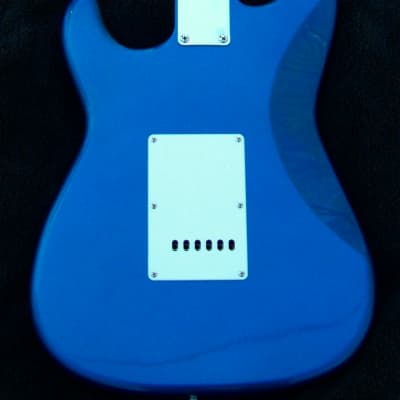 Cobra Blue Mahogany Stratocaster+SRV Pickups 22 Fret Roasted Maple Neck+7 Sound Switch +Treble Bleed+Working Bridge Tone image 5
