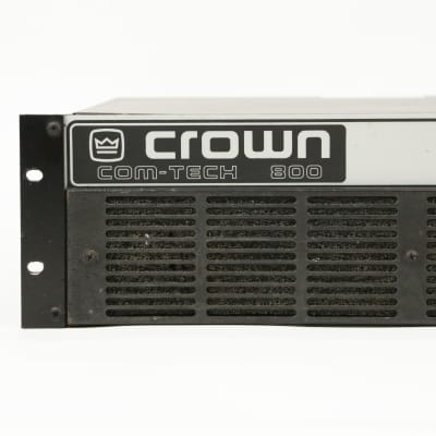 Immagine Crown Com-Tech 800 Stereo Power Amplifier 400w 4 ohm Solid State Amp 2 Channel Pro Audio Monitor Com Tech for Speakers Studio Live Venue Pro Rack Mount Comtech CT-800 - 4