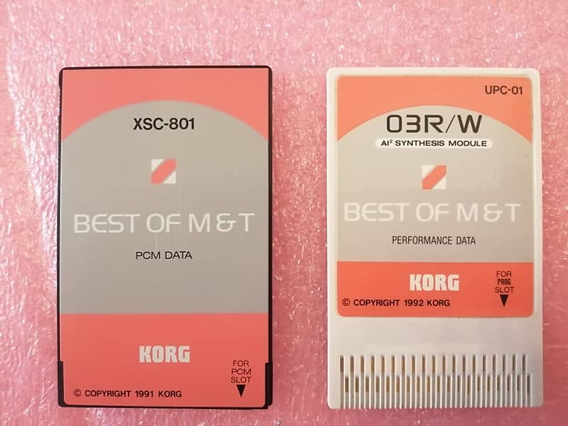 Korg 03R/W PCM and ROM card set USC-1S Best of M & T