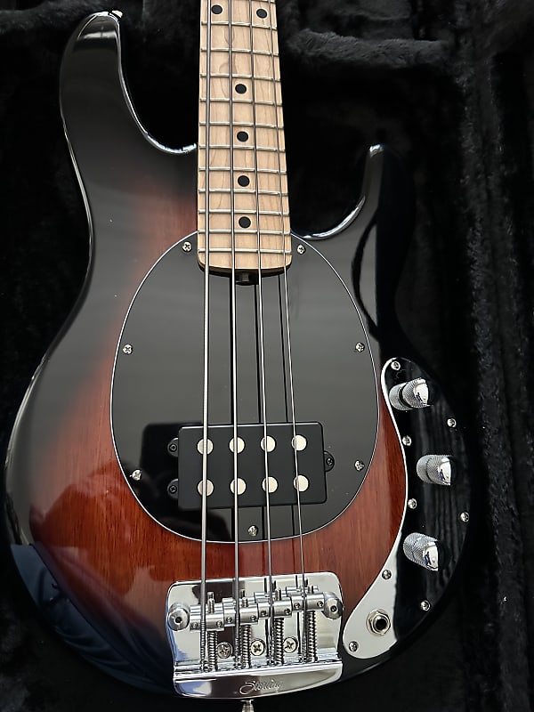 Sterling Stingray ShortScale Bass Vintage Sunburst with Reverb