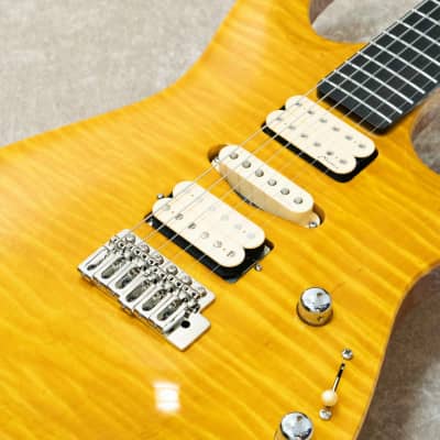 Marchione Set Neck Carved Top 1P Figured Maple Top -Amber- for sale