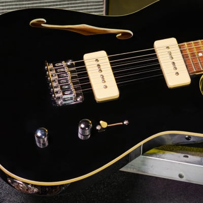 Michael Kelly MK59FGBJRC 59 Thinline Rock Maple Neck F Holes 6-String Electric Guitar w/P90 Pickups image 4