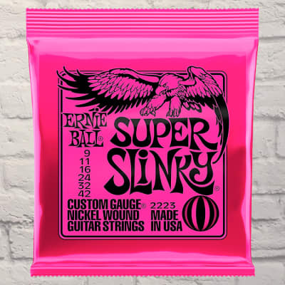 Ernie Ball EB2223 Super Slinky Electric Guitar Strings 9 - 42 image 1