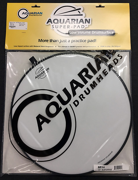 Aquarian 14" Super Pad-Sound Dampening Practice Pad image 1