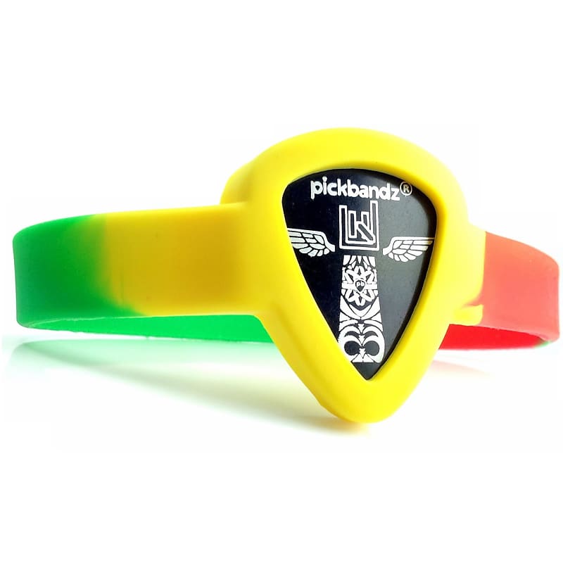 New Pickbandz PBW-SM-RGA Wristband Pick Holder, Reggae Pride - Youth to Adult Small - Free Shipping image 1