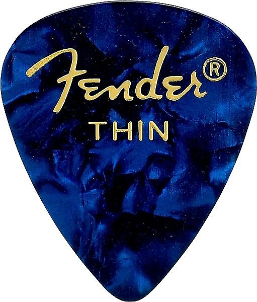 Fender 351 Shape Premium Picks, Thin, Blue Moto, 144 Count 2016 image 1