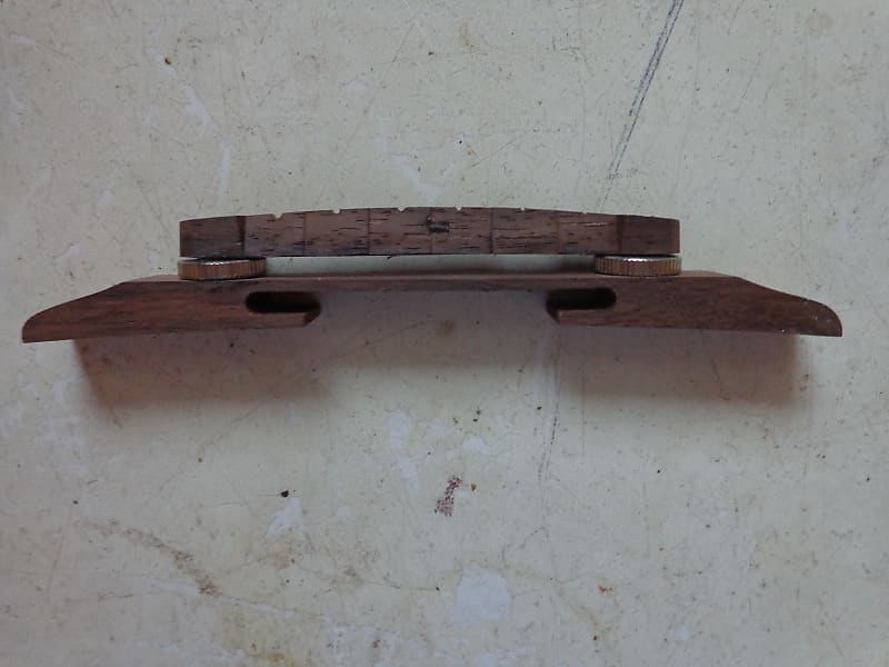 Low Profile Archtop Guitar Bridge Rosewood Kay Harmony Reverb