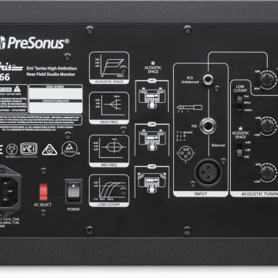 PreSonus Eris E66 2-Way Dual 6.5" Active Studio Monitor (Single) image 2